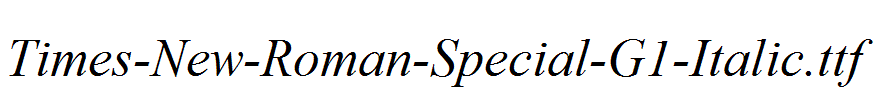 Times-New-Roman-Special-G1-Italic