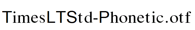 TimesLTStd-Phonetic