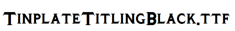 TinplateTitlingBlack