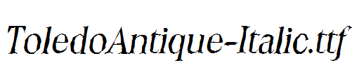 ToledoAntique-Italic