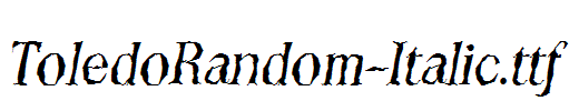 ToledoRandom-Italic