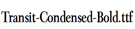 Transit-Condensed-Bold