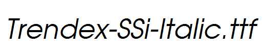 Trendex-SSi-Italic