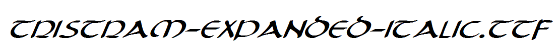 Tristram-Expanded-Italic