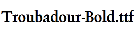 Troubadour-Bold