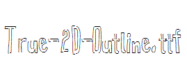 True-2D-Outline