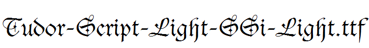 Tudor-Script-Light-SSi-Light