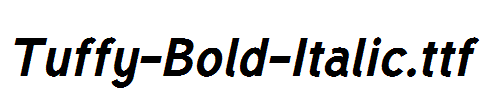 Tuffy-Bold-Italic