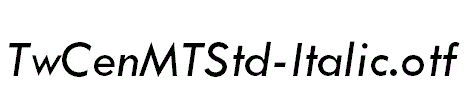 TwCenMTStd-Italic