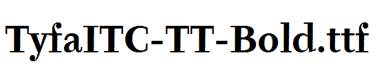 TyfaITC-TT-Bold