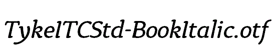 TykeITCStd-BookItalic