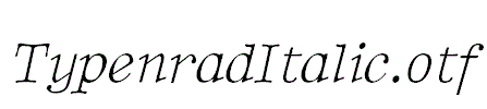 TypenradItalic