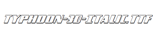 Typhoon-3D-Italic