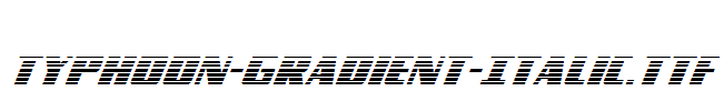 Typhoon-Gradient-Italic