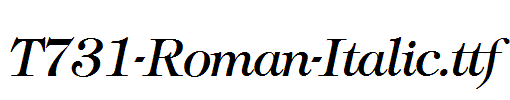 T731-Roman-Italic