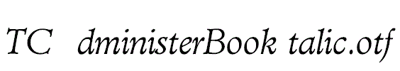 TCAdministerBookItalic