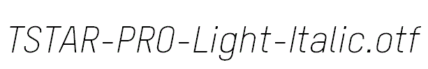 TSTAR-PRO-Light-Italic