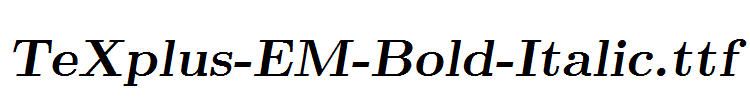 TeXplus-EM-Bold-Italic