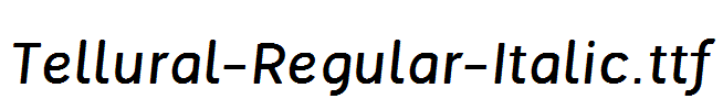 Tellural-Regular-Italic