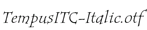 TempusITC-Italic