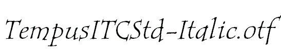 TempusITCStd-Italic