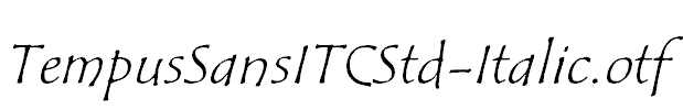 TempusSansITCStd-Italic