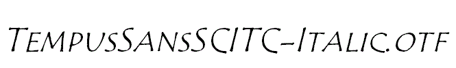 TempusSansSCITC-Italic