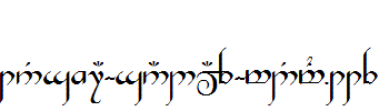 Tengwar-Gandalf-Medium