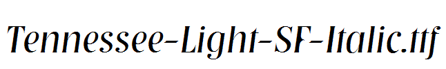 Tennessee-Light-SF-Italic