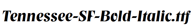 Tennessee-SF-Bold-Italic