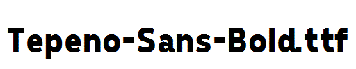 Tepeno-Sans-Bold