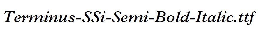 Terminus-SSi-Semi-Bold-Italic