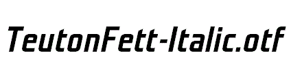 TeutonFett-Italic