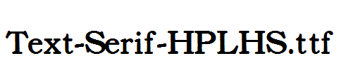 Text-Serif-HPLHS