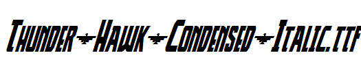 Thunder-Hawk-Condensed-Italic