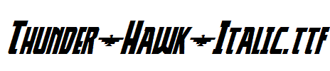 Thunder-Hawk-Italic