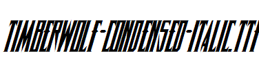 Timberwolf-Condensed-Italic