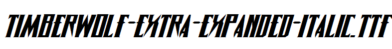 Timberwolf-Extra-expanded-Italic