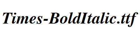 Times-BoldItalic