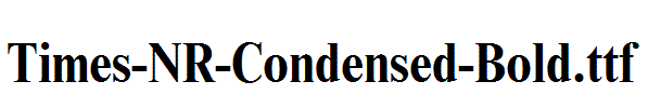 Times-NR-Condensed-Bold