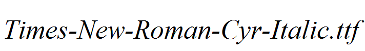 Times-New-Roman-Cyr-Italic