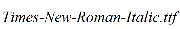 Times-New-Roman-Italic