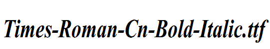 Times-Roman-Cn-Bold-Italic