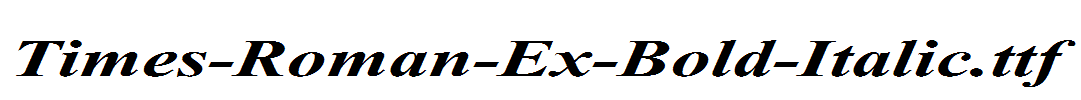 Times-Roman-Ex-Bold-Italic