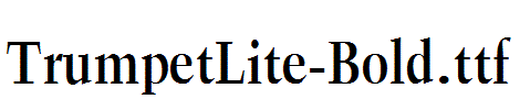 TrumpetLite-Bold