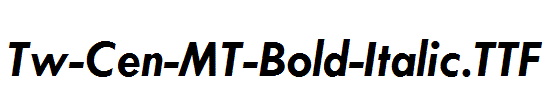 Tw-Cen-MT-Bold-Italic