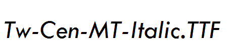 Tw-Cen-MT-Italic