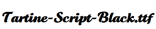 Tartine-Script-Black