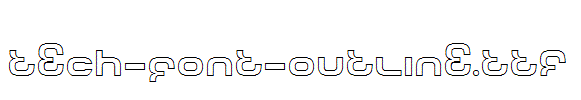 Tech-Font-Outline