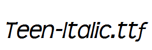 Teen-Italic